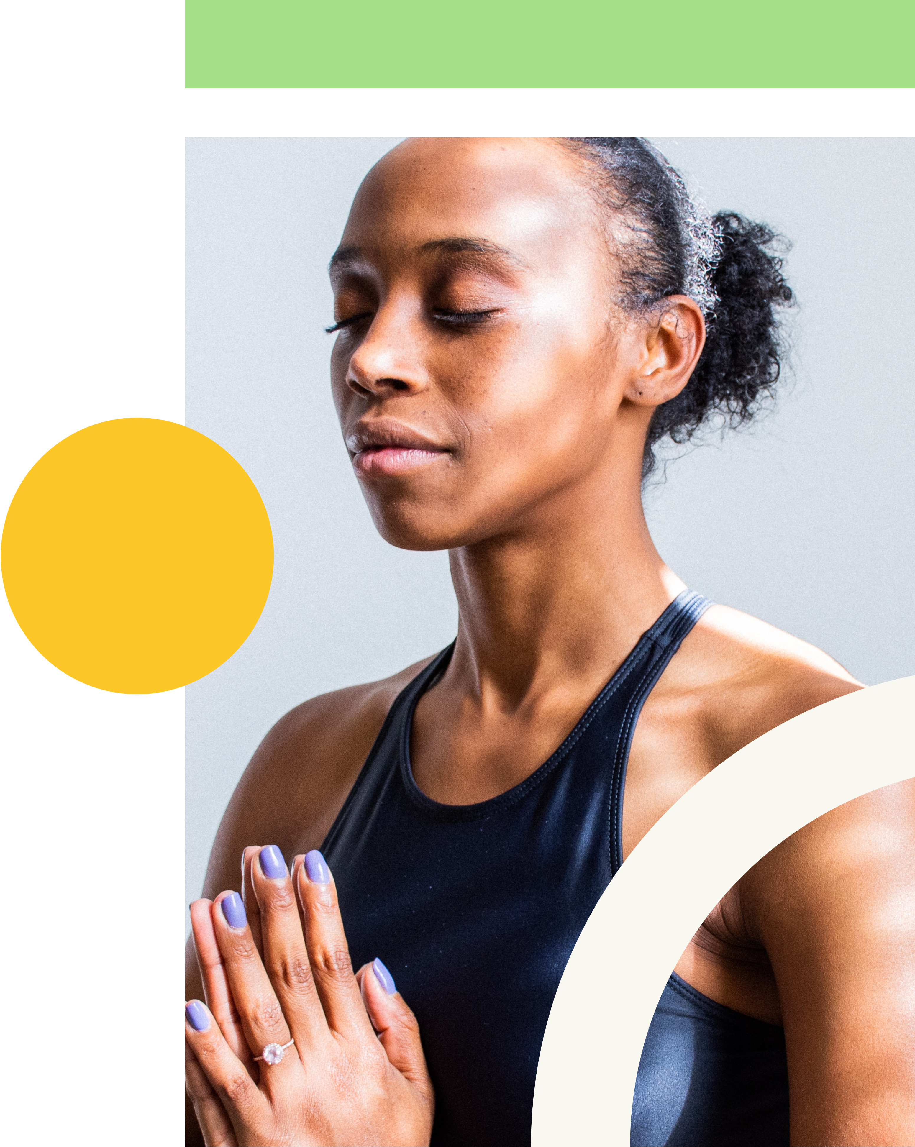 woman doing yoga